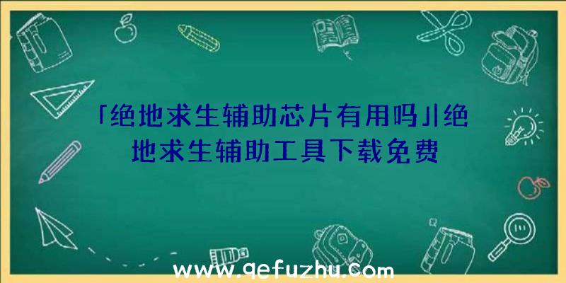 「绝地求生辅助芯片有用吗」|绝地求生辅助工具下载免费